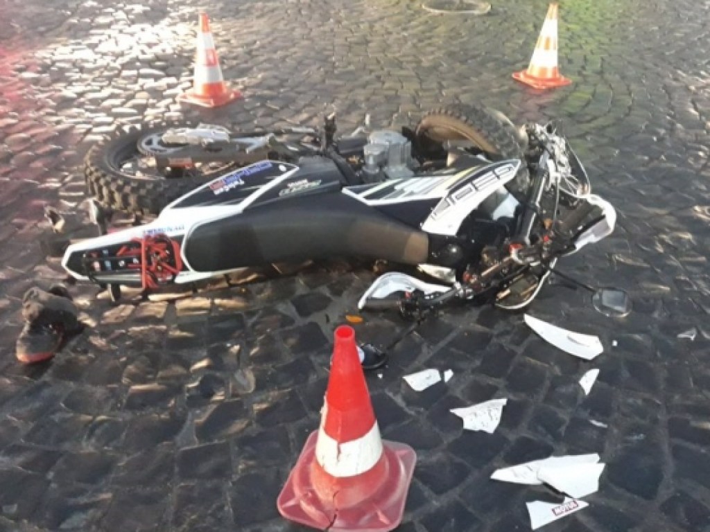 Пьяный мотоциклист угодил в ДТП в Мукачево (ФОТО)
