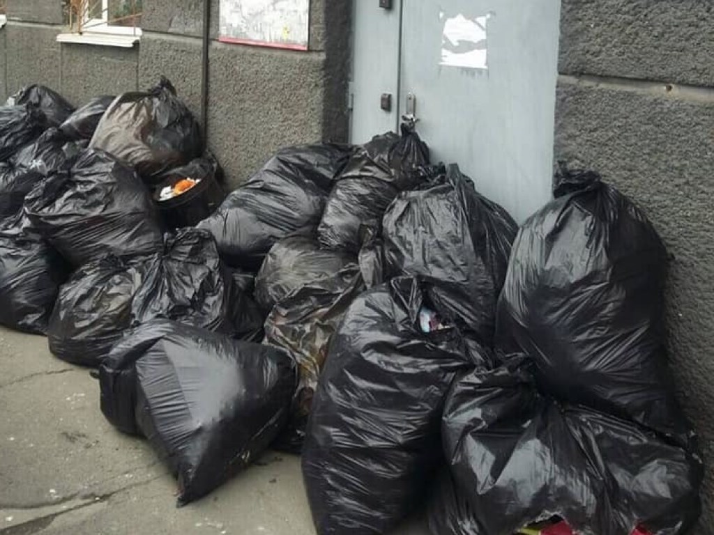 В центре Киева месяцам не вывозят мусор: жители Печерска привезли отходы в ЖЭК (ФОТО)