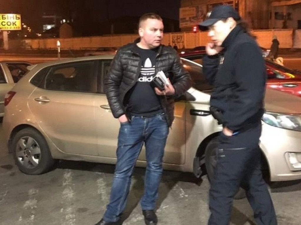 Пьяный боец ​​Нацгвардии устроил аварию и разборки в Киеве (ФОТО)