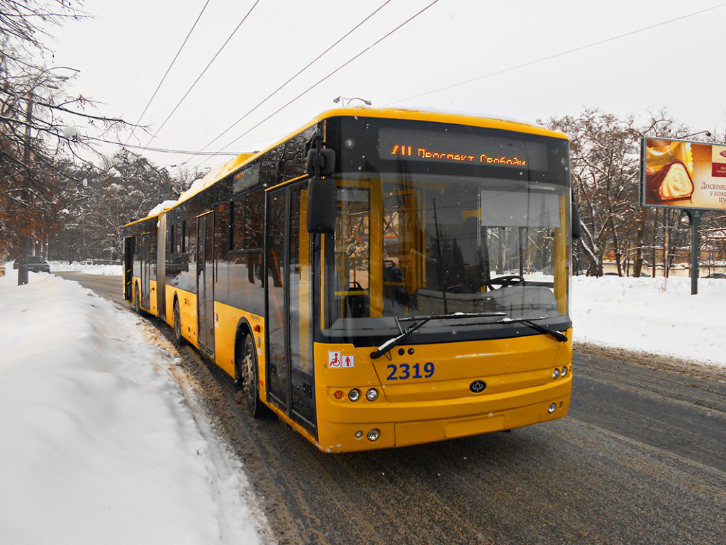Из-за снега автобусы и троллейбусы не будут ездить по графику: в Киеве ввели спецрежим курсирования транспорта