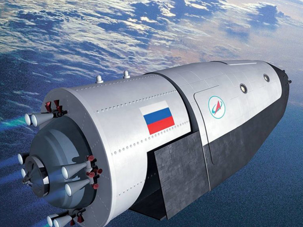 В России показали новый космический корабль с ядерной установкой (ВИДЕО)