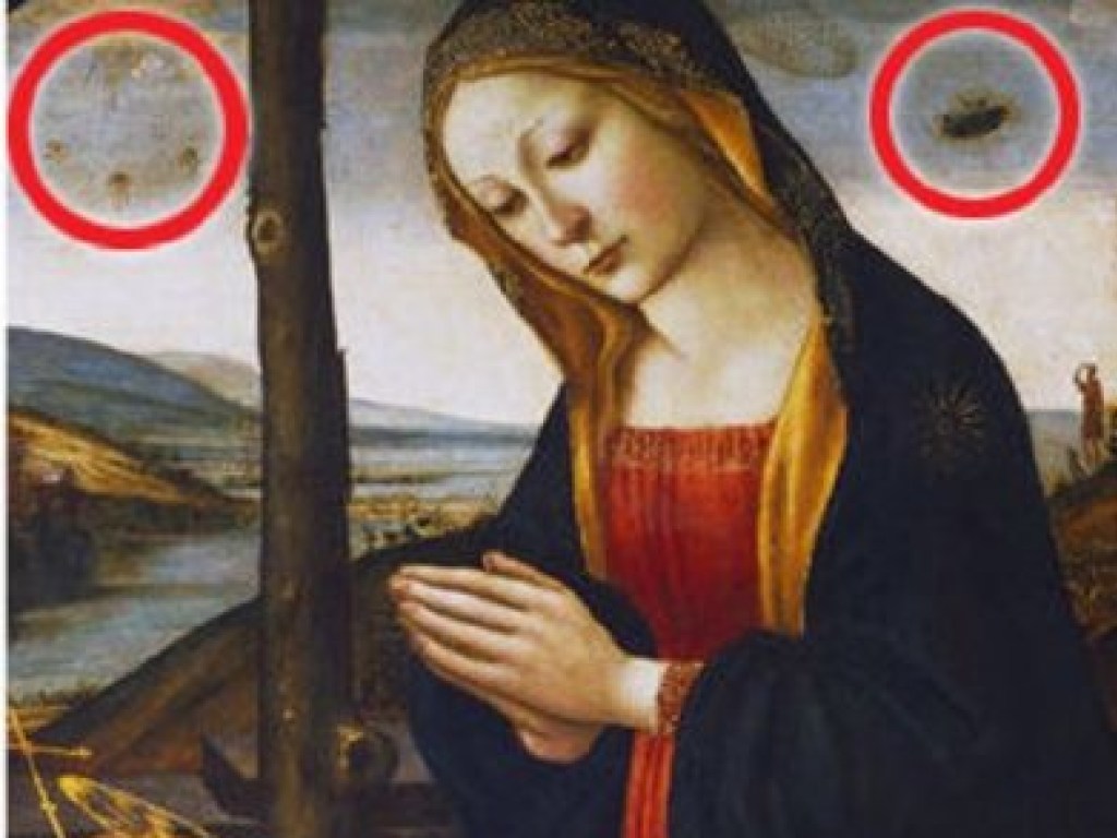 На средневековой картине с Мадонной разглядели НЛО и пришельцев (ФОТО)