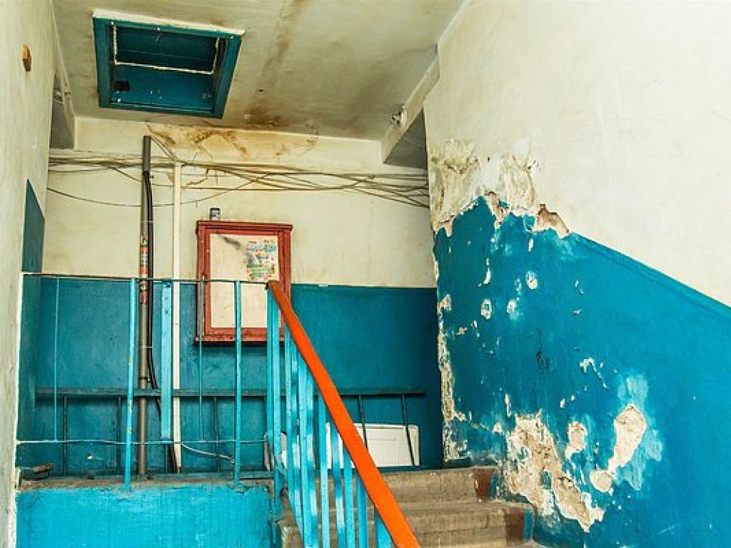 Бывшее общежитие в Киеве было полностью «съедено» грибком &#8212; архитектор