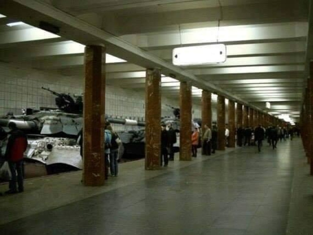Сеть взорвали танки в одесском метро
