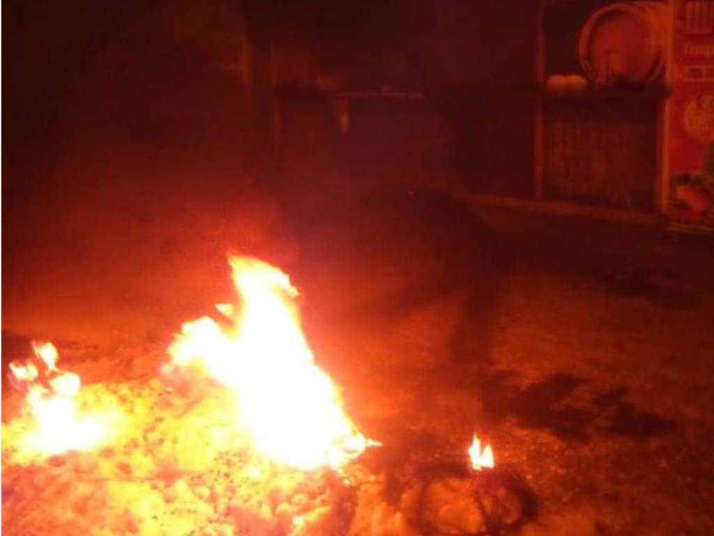 В Никополе неизвестные подожгли два ларька с пивом (ФОТО)