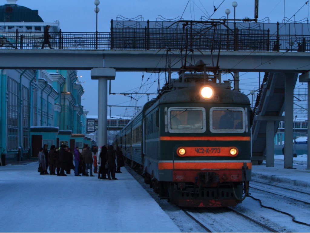Пассажиров из Киева везли в вагоне с сугробами (ФОТО)