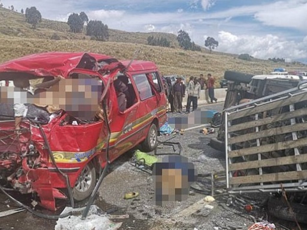 Два микроавтобуса столкнулись в Боливии: 17 смертей