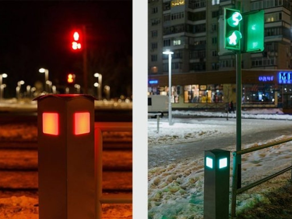 В Виннице установили светофоры для людей, которые не могут оторваться от телефона (ФОТО)
