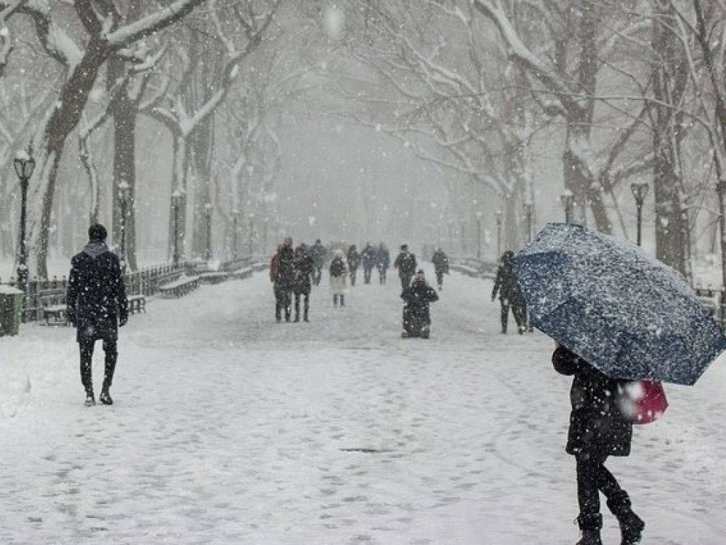 Синоптик: Сегодня в большинстве областей Украины ожидаются снегопады с порывистым ветром (КАРТА)