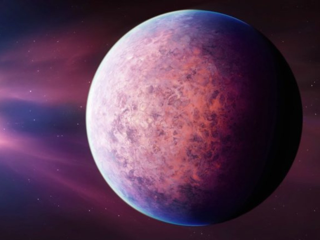 Астрономы обнаружили уникальную розовую планету