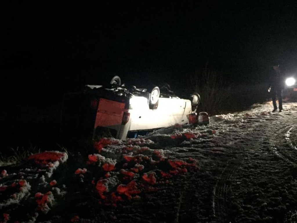 В Волынской области перевернулась маршрутка с пассажирами: пострадали 11 человек (ФОТО)