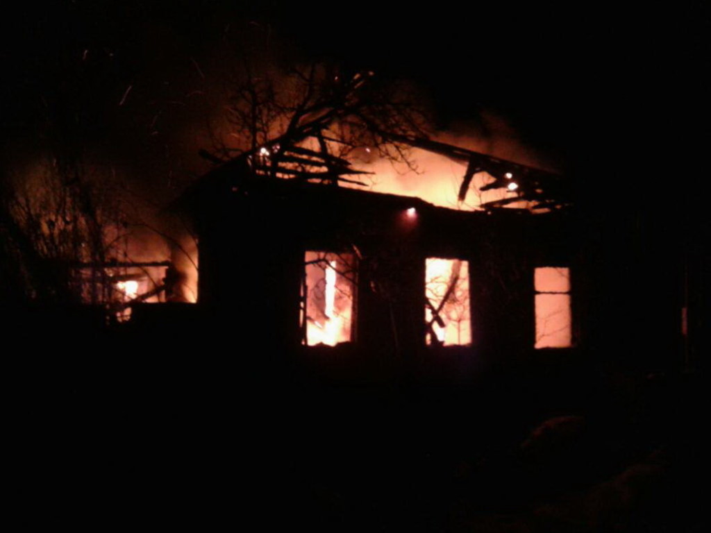 В запорожском селе пара сгорела в доме
