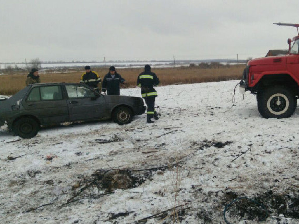 В Запорожской области авто слетело в кювет, есть пострадавшие (ФОТО)