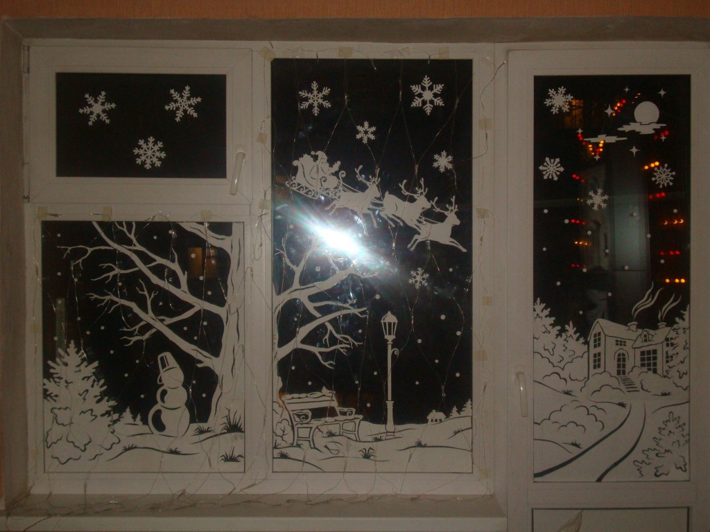 Украсим окна к празднику: Новогодние снежинки от Гарри Поттера и Дарта Вейдера (ФОТО)