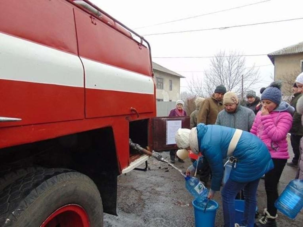 В Донецкой области из-за прекращения водоснабжения объявлена чрезвычайная ситуация