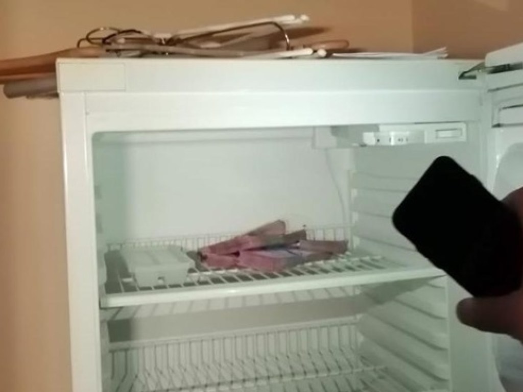 В Полтаве чиновник прятал взятку в холодильнике (ФОТО)