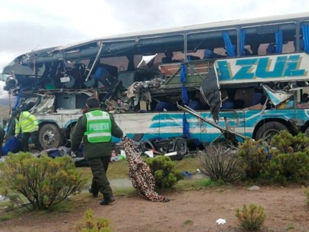 Два автобуса столкнулись в Боливии: погибли 22 человека, 37 человек в больнице
