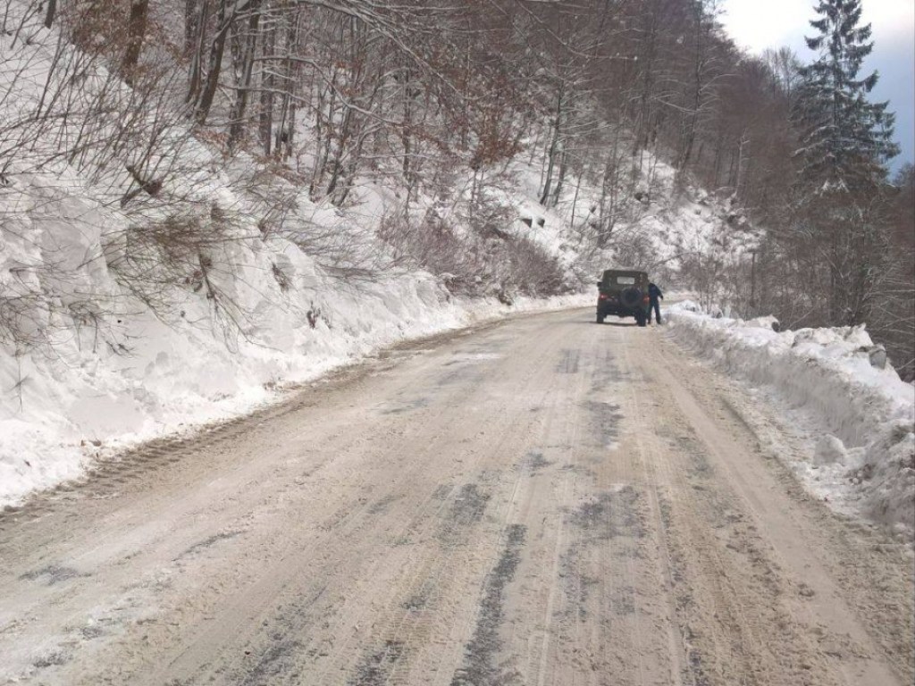 В Карпатах зафиксировали снежные оползни (ФОТО)