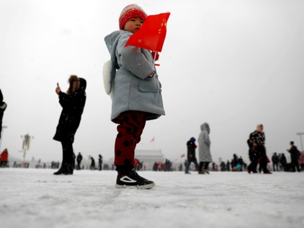 На Пекин обрушился сильнейший снегопад (ФОТО)