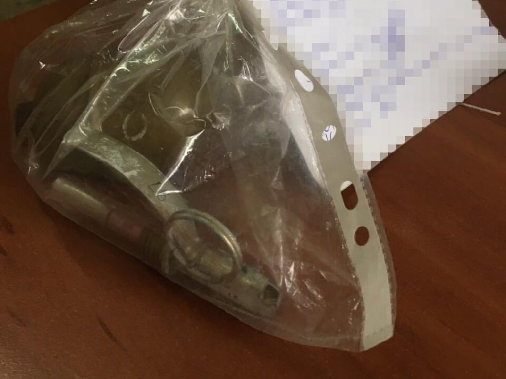 Под Харьковом полиция забрала у парня гранату и запал к ней (ФОТО)