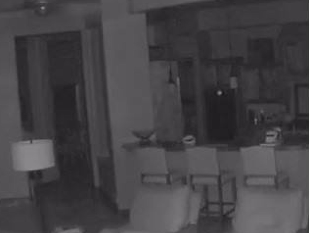 Камера наблюдения зафиксировала необъяснимый источник света в квартире (ВИДЕО)