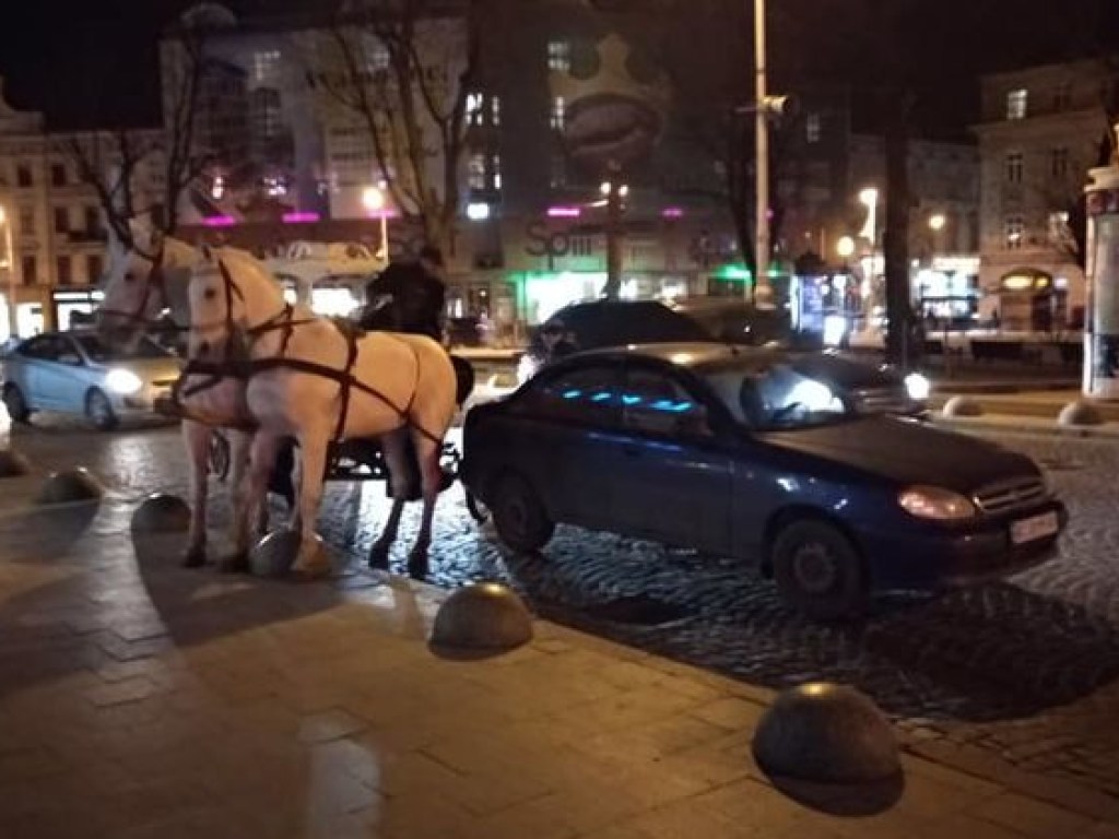 В центре Львова пьяный извозчик устроил ДТП и скрылся с места инцидента (ФОТО, ВИДЕО)
