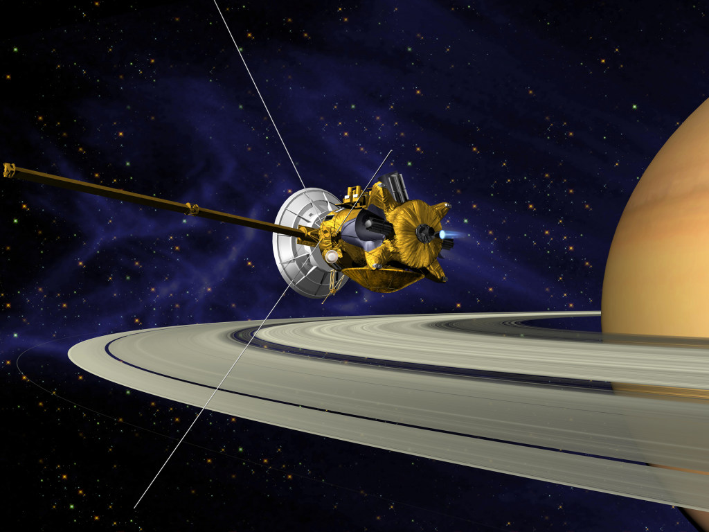 Астрономы опубликовали данные, которые собрал в системе Сатурна космический зонд Cassini
