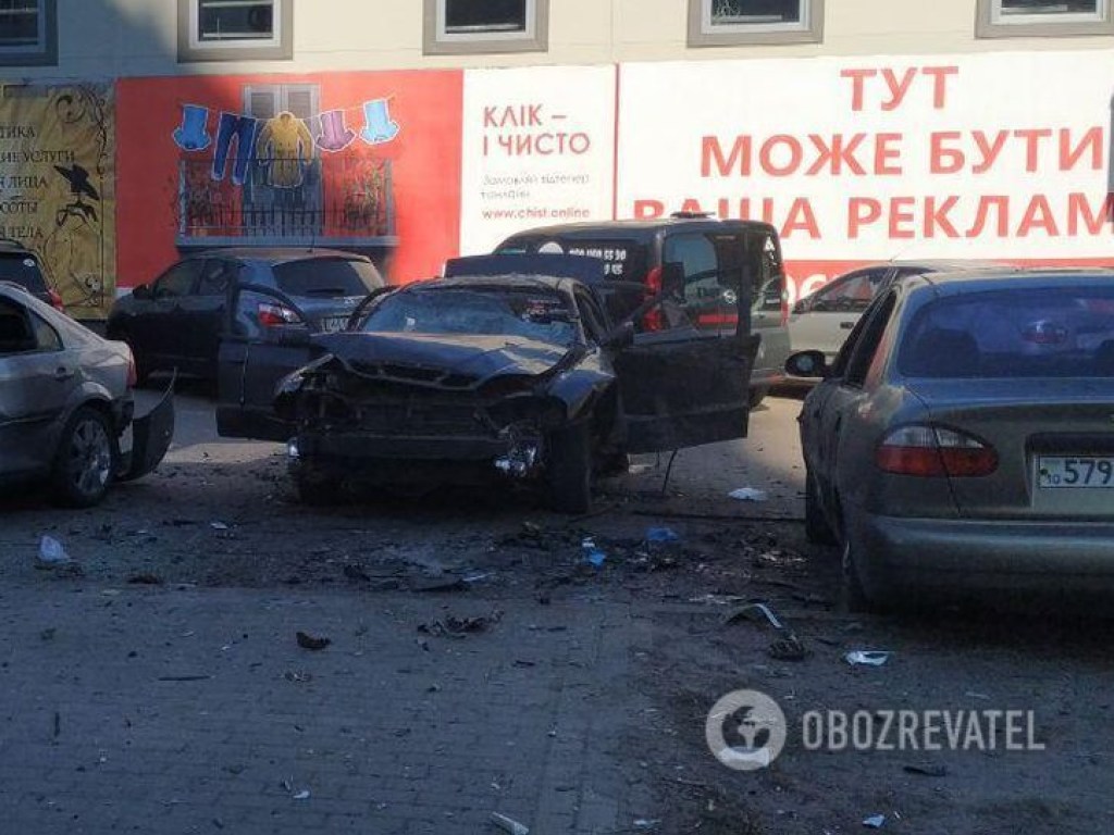 ЧП в Голосеевском районе Киева: Взрыв авто из-за роковой ошибки диверсанта попал на видео