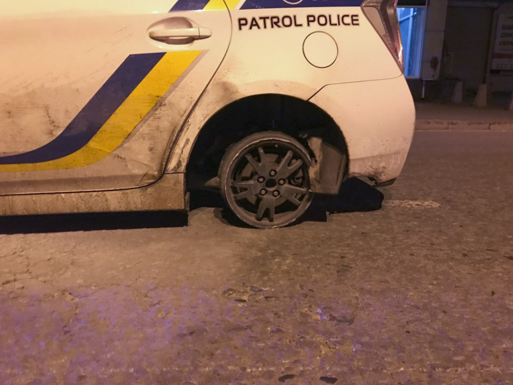 Угон полицейского в Toyota Prius в Киеве: появилось новое видео
