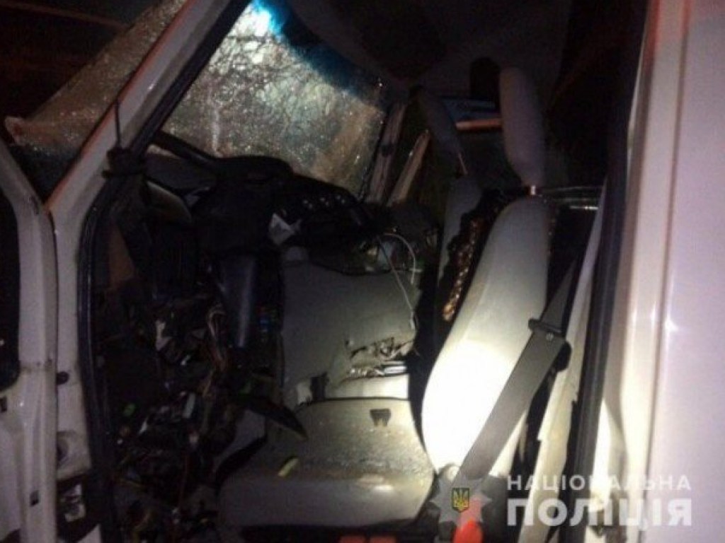 ДТП на трассе «Киев-Чоп»: лоб в лоб столкнулись грузовик и микроавтобус (ФОТО)