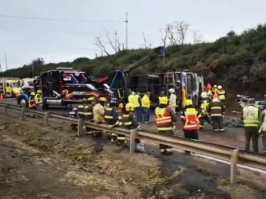 В Чили произошло ДТП с автобусом: получили травмы 60 человек (ФОТО, ВИДЕО)