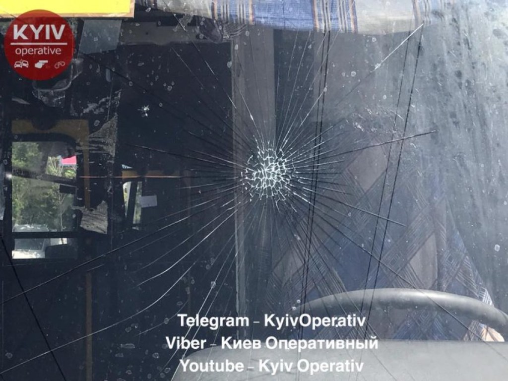 В Киеве в маршрутке мальчика зажало дверьми: отец ребёнка разбил лобовое стекло  (ФОТО, ВИДЕО)