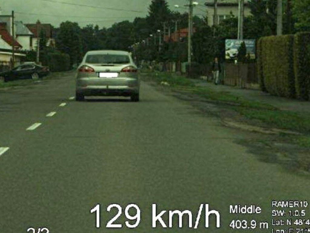 В Словакии жителя Закарпатья оштрафовали на 800 евро за превышение скорости (ФОТО)