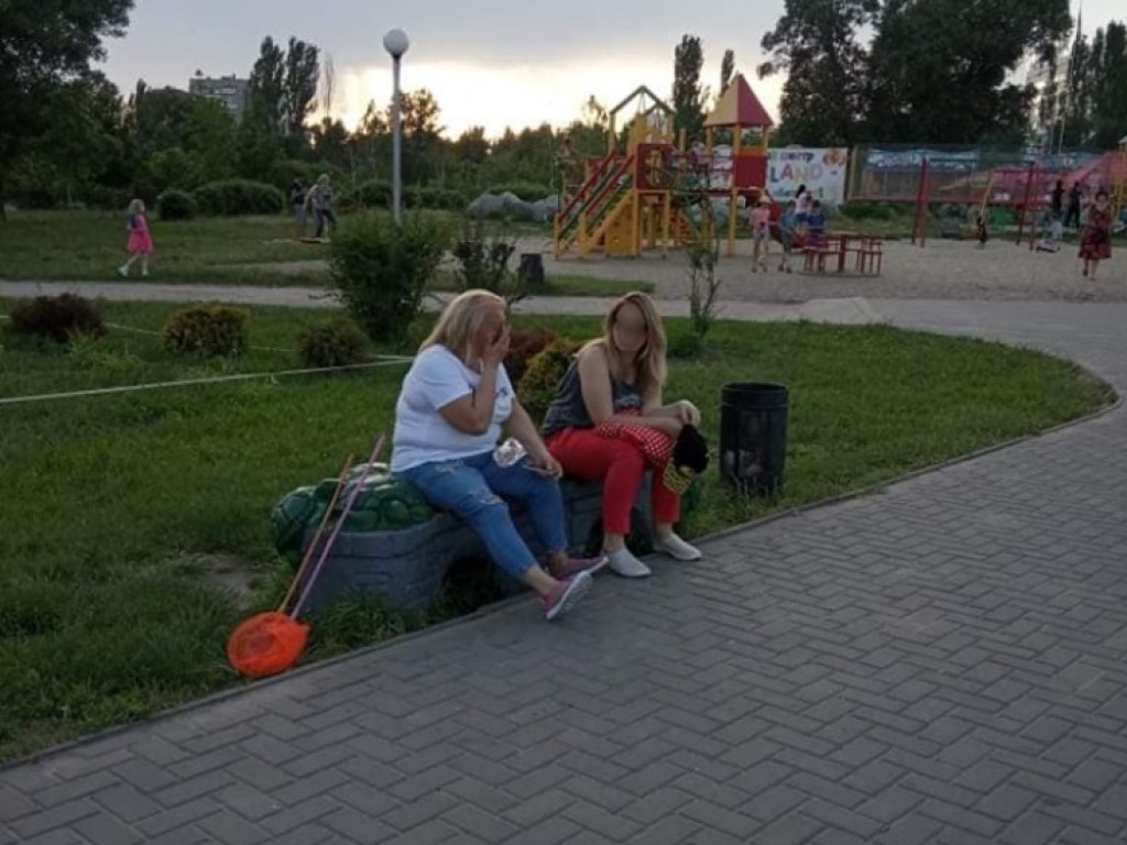 В парке Запорожья горе-мать с детьми пыталась выкрасть черепах (ФОТО)