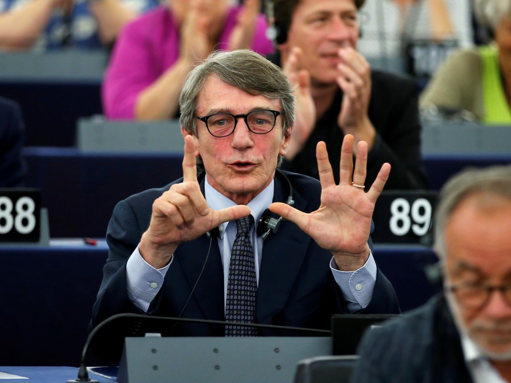 Европарламент избрал своим спикером итальянского законодателя Сассоли