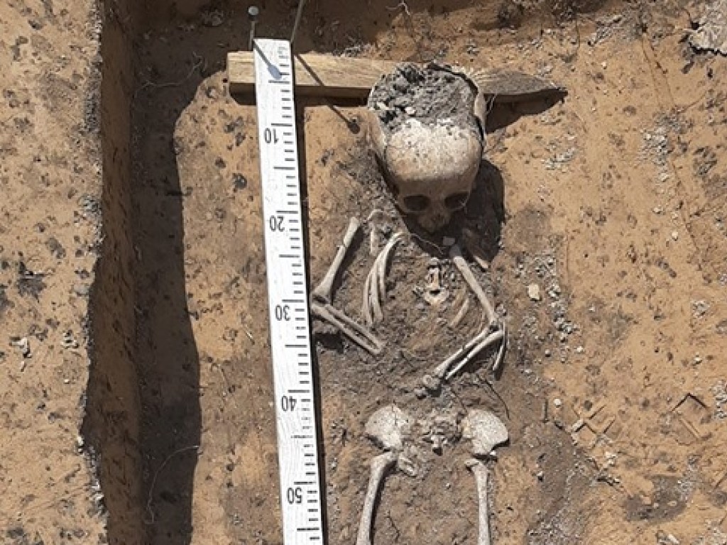 В центре Чернигова обнаружили захоронение ребенка XII века (ФОТО)