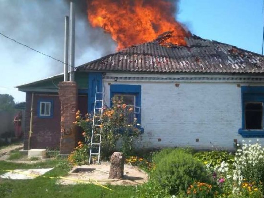 В селе под Киевом в пожаре погибли двое детей (ФОТО)