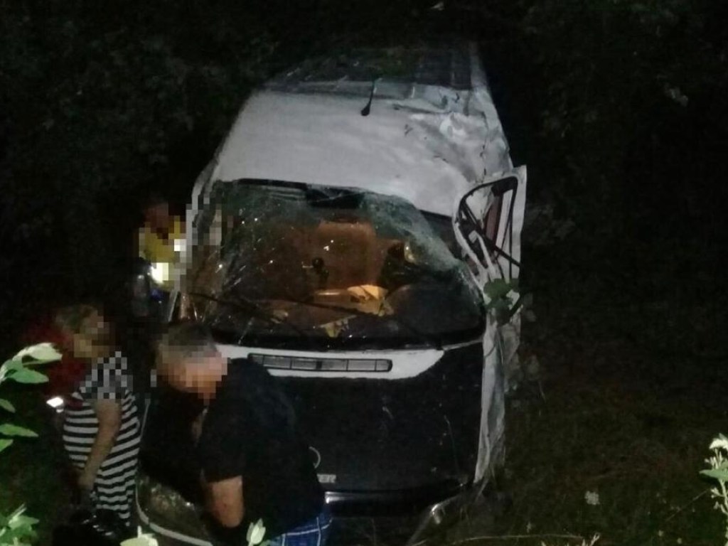В Винницкой области пьяный водитель «Лады» протаранил микроавтобус: 8 пострадавших (ФОТО)