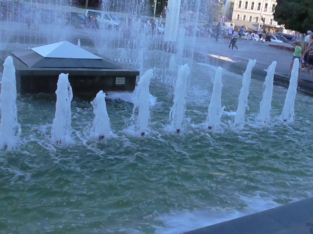 В Харькове женщина исполнила эротический танец прямо в фонтане (ВИДЕО)
