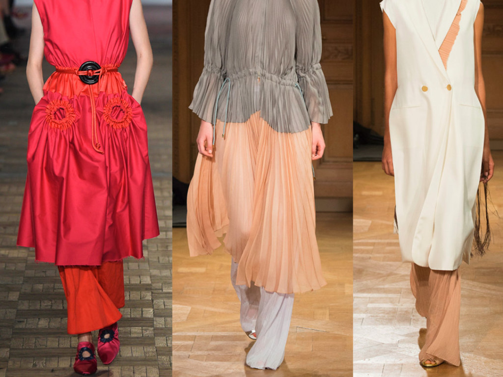 Осенние тренды в женской моде-2019: стилисты показали, как совместить платья и брюки (ФОТО)