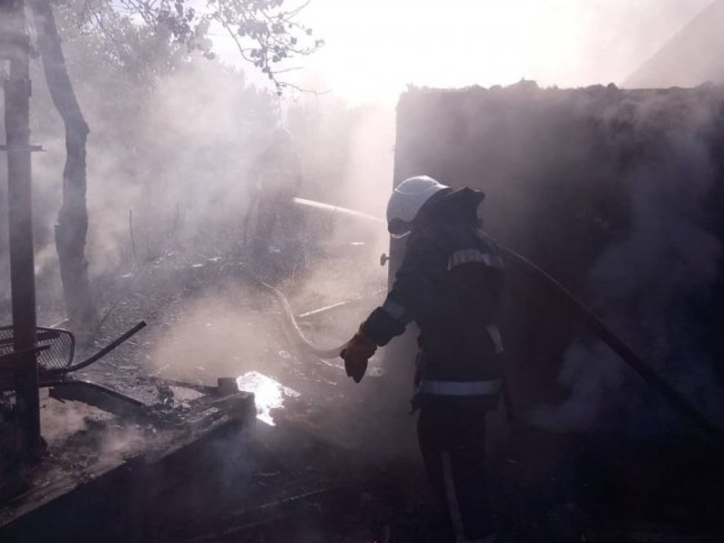 В селе под Николаевом из-за загоревшегося сухостоя начался пожар в домах (ФОТО)