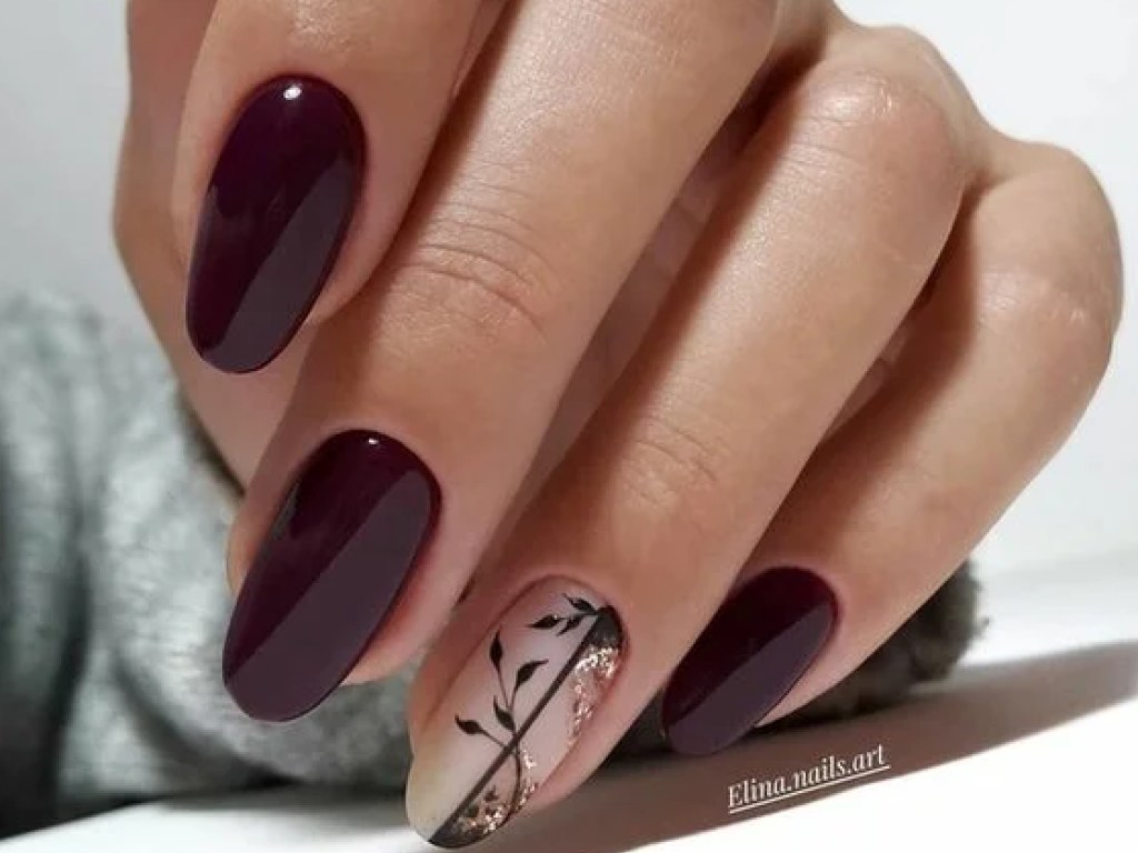 Модный маникюр-2019: Осенний дизайн ногтей в темных тонах (ФОТО)