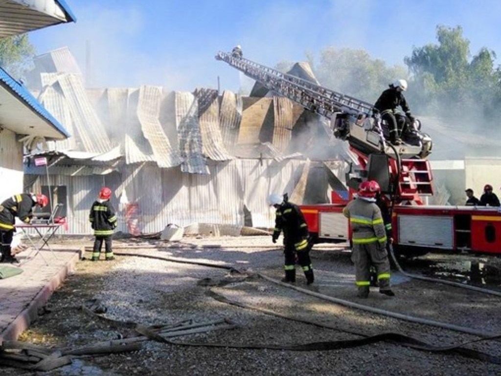 На Тернопольщине произошел пожар на заводе по производству подсолнечного масла (ФОТО)