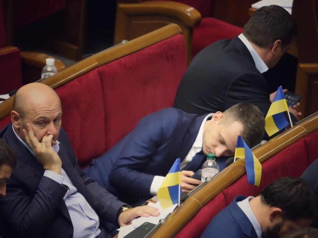 Депутат от «Слуги народа» уснул на заседании ВР (ФОТО)