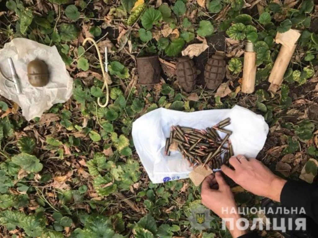 Гранаты и патроны: в Запорожской области нашли тайник с боеприпасами (ФОТО)
