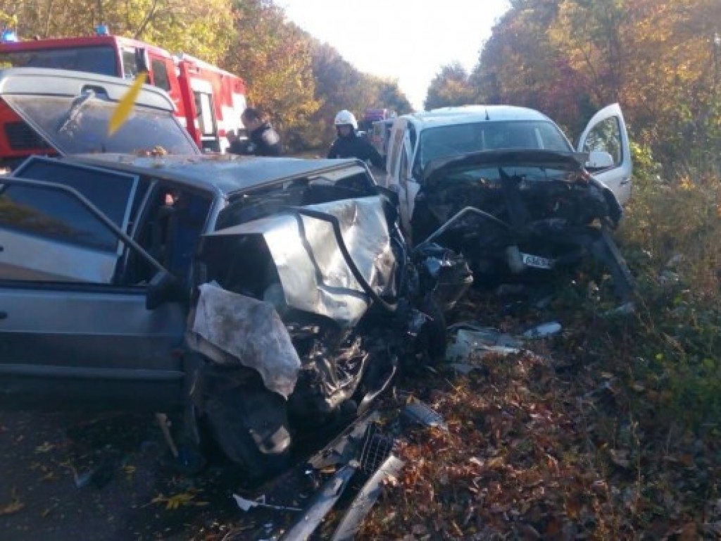 В Винницкой области столкнулись Renault та ВАЗ: погибла женщина (ФОТО)