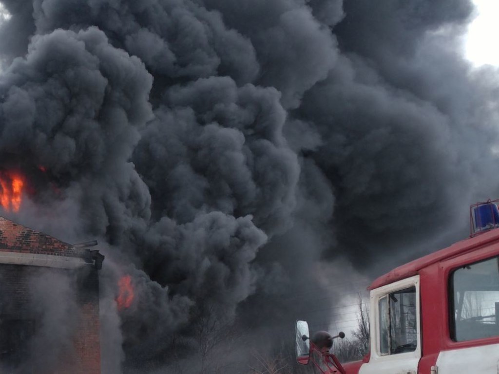 Дымом накрыло половину стадиона: во Львове начался масштабный пожар (ВИДЕО)