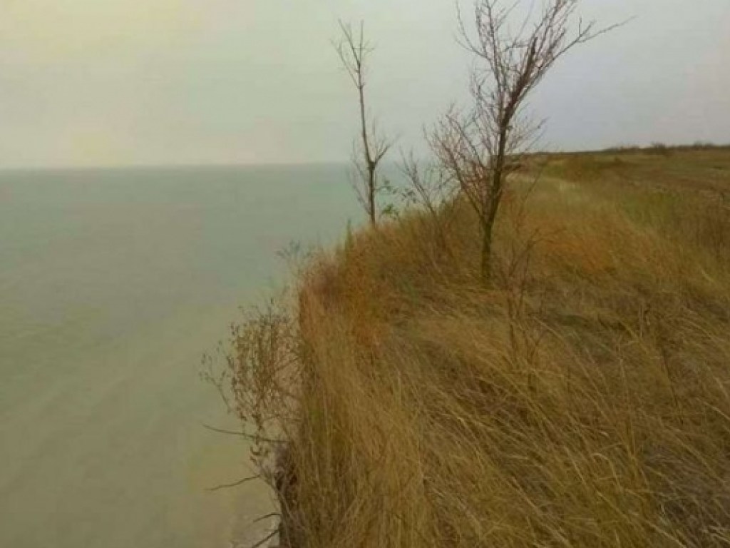 Берег размыло: В Запорожской области произошел обвал пахотных земель в море (ФОТО)