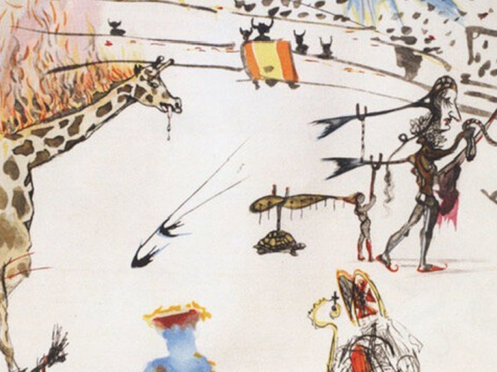 «Громкая кража»: Картину Дали «Горящий жираф» из галереи в США украли за 30 секунд (ФОТО, ВИДЕО)