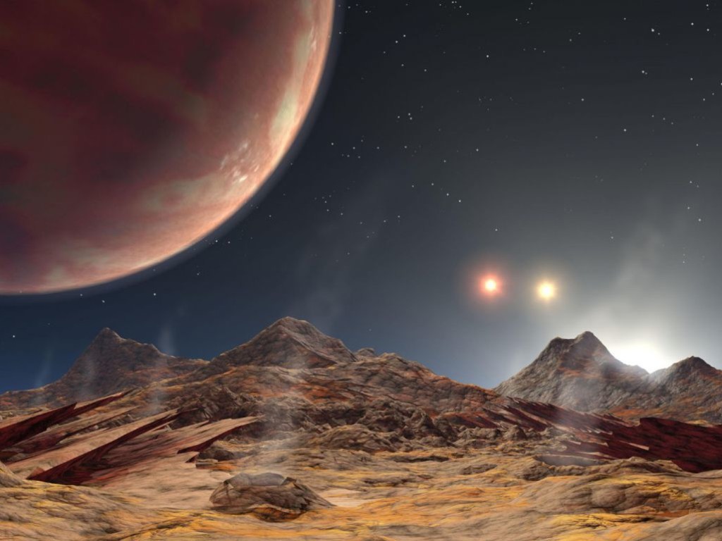 Астрономы ищут атмосферу на планете с тремя солнцами